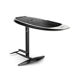 Black and white efoil on a black background