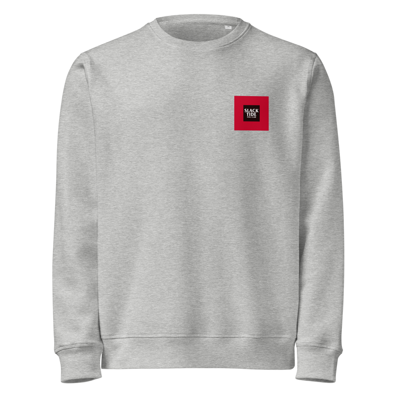 Slack Tide Foil Club Unisex Grey Relaxed Crew
