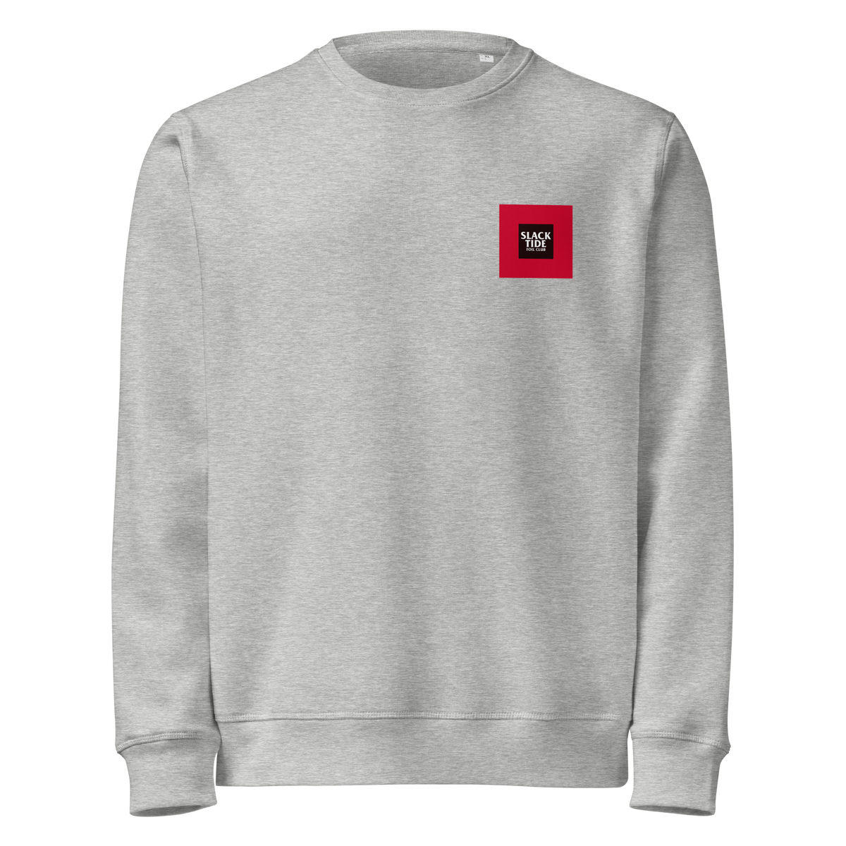 Slack Tide Foil Club Unisex Grey Relaxed Crew