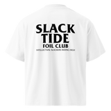 Slack Tide Foil Club Unisex White Oversized T-Shirt