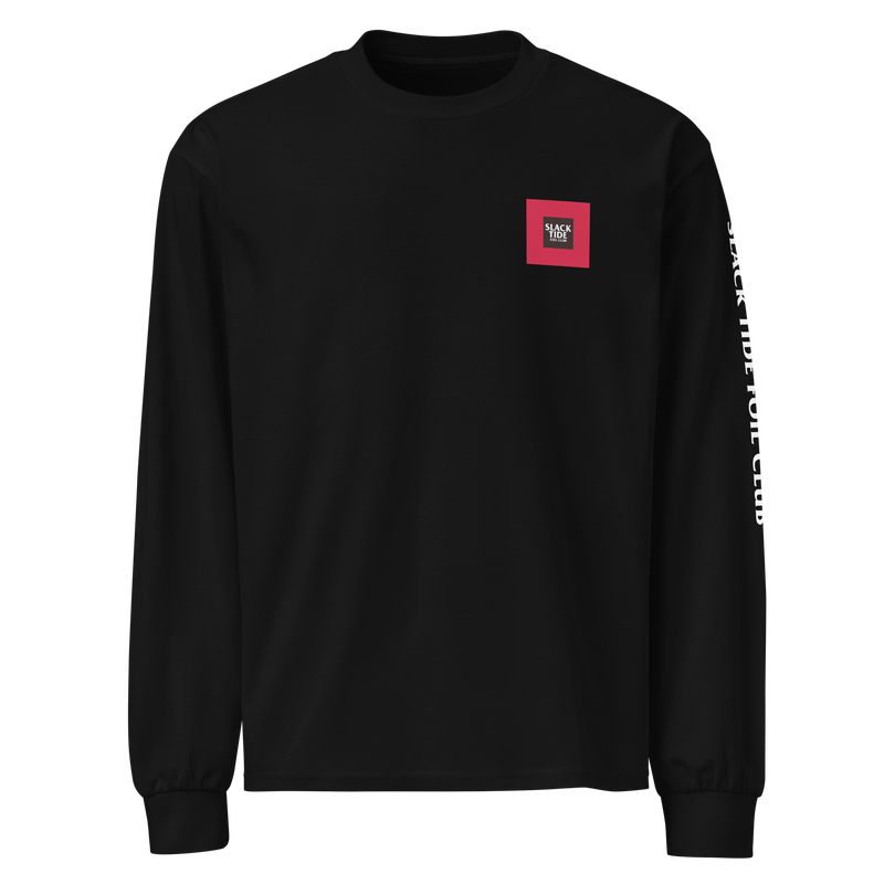 Slack Tide Foil Club Unisex Black Long Sleeve T-Shirt